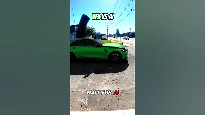 BMW Car Created with VFX Throw?! 🤯 | VFX vs AI | #aishorts #bmw