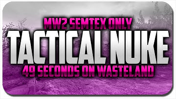 MW2: "SEMTEX ONLY NUKE" IN 49 SECONDS! - "VOTE FOR WHAT YOU WANT" (MW2: FAST SEMTEX ONLY NUKE)