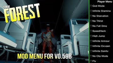 The Forest Mod Menu For v0.59b (Mediafire Link In Description)