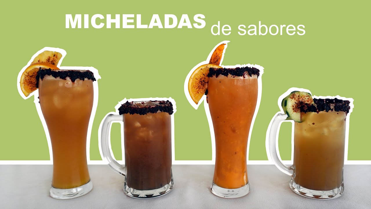 Cómo preparar micheladas de sabores? (con fruta natural) - YouTube