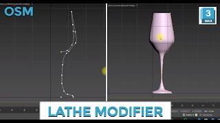 3ds Max Lathe Modifier Tutorial | Wine Cup Modeling from Spline (Object Space Modifier) Profile