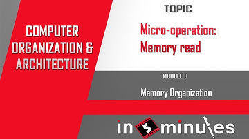 Module3_Vid_12_Memory Organization_Micro-operation: Memory read