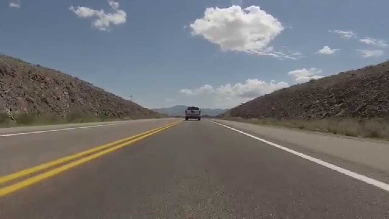 Sells, Arizona drive east on State Route 86 Highway toward Tucson, AZ, 10 August 2014, GP010071