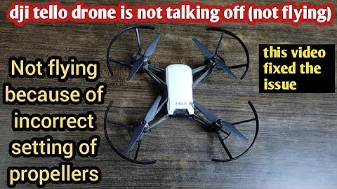 DJI Tello drone is not flying | dji tello drone not take off  | dji tello motor on but not take off