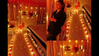 Surprise For Husband At Home | Romantic Room Decoration | Kavya