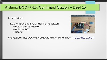 Modelspoor met Arduino DCC-EX deel 15: Je centrale via WiFi met je netwerk verbinden.