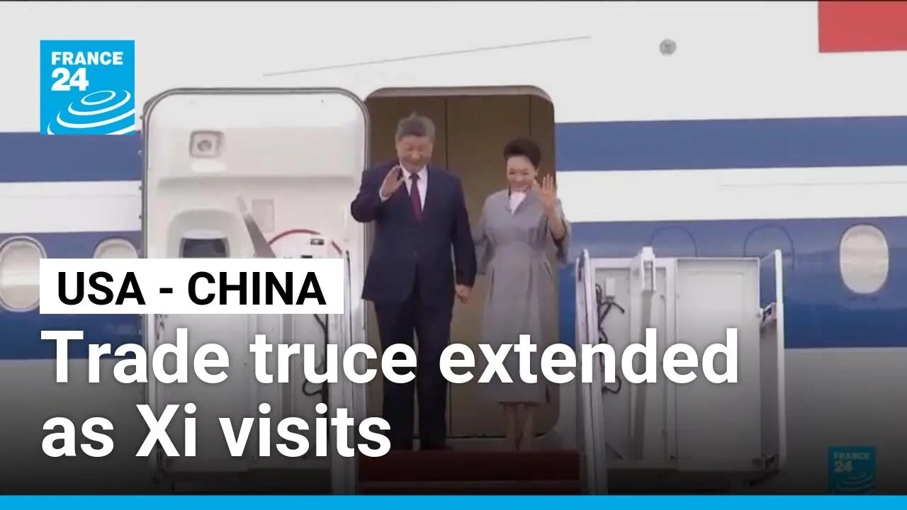 US says China trade truce extended as Trump welcomes Xi • FRANCE 24 English