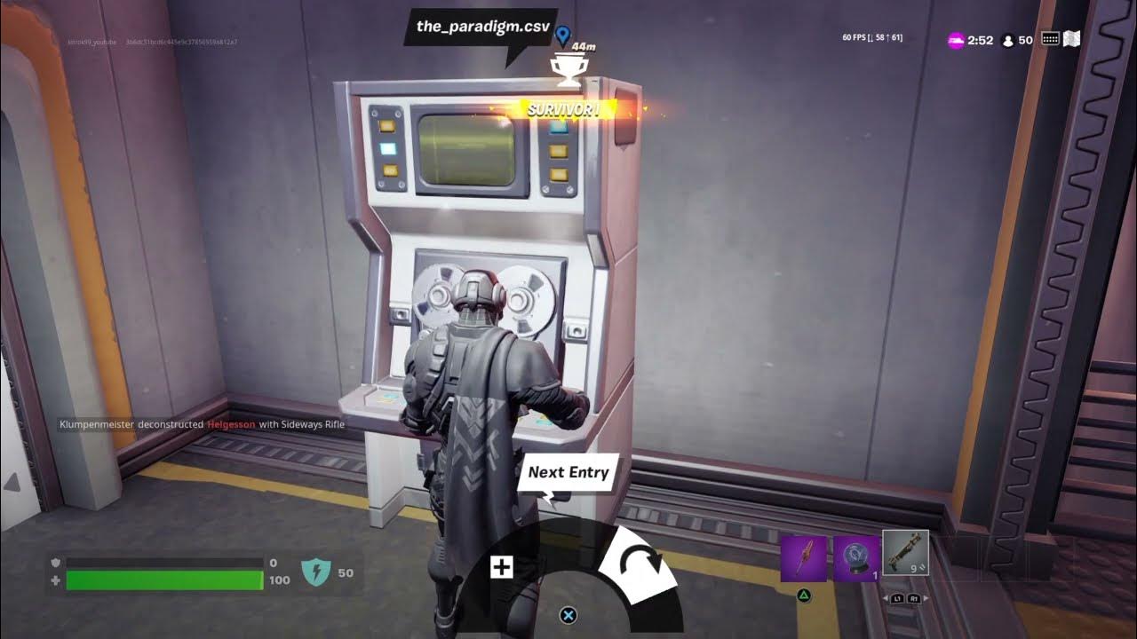 Download personnel files from the old IO servers Location Fortnite