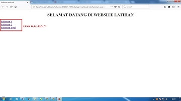 Belajar HTML Untuk Pemula Part 2 Cara Membuat Link Untuk Menghubungkan Beberapa Halaman | Rizky Jaya