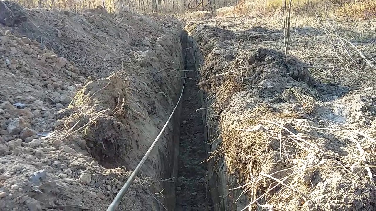 Монтаж грунтовой ВОЛС - YouTube