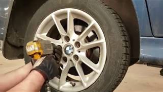 BMW E39 3.0i rear wheel bearing change in a car service work shop // E39 Замена заднего подшипника