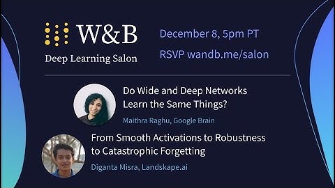 W&B Deep Learning Salon