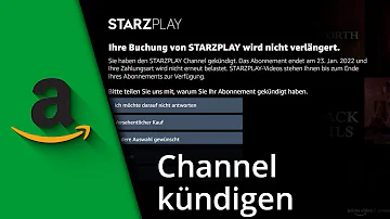 Wie kann ich Starzplay bei Amazon kündigen?