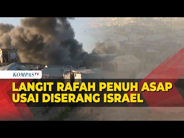 Ledakan Terlihat di Langit Rafah saat Israel Lancarkan Operasi class=