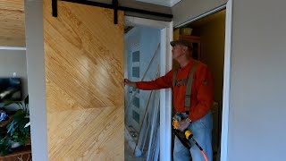 How to seal a Bathroom Sliding Barn Door