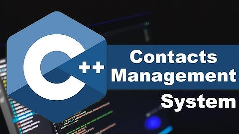 Contacts Management System Program in C++