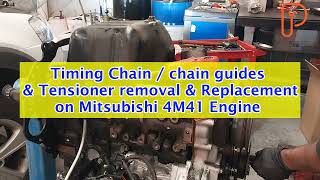 Mitsubishi 4m41 Timing Chain: Everything You Need to Know.4M41 engine timing marks.Mitsubishi timing