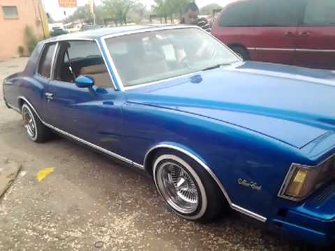 78 monte carlo candy blue air bagged - YouTube