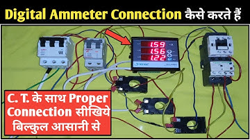 3 Phase Digital Ammeter Wiring with Current Transformer! How To Install Digital Ammeter