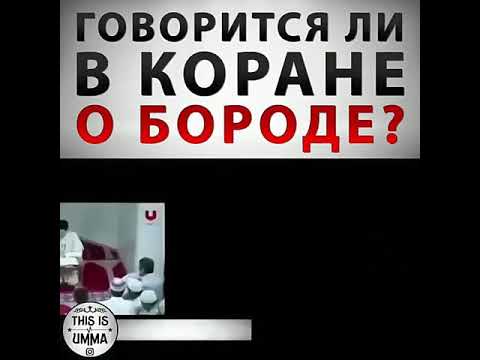 Говорится ли в Коране о бороде?