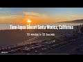 [4K] 30 Minutes of Sunset in 30 Seconds - Santa Monica Beach, California