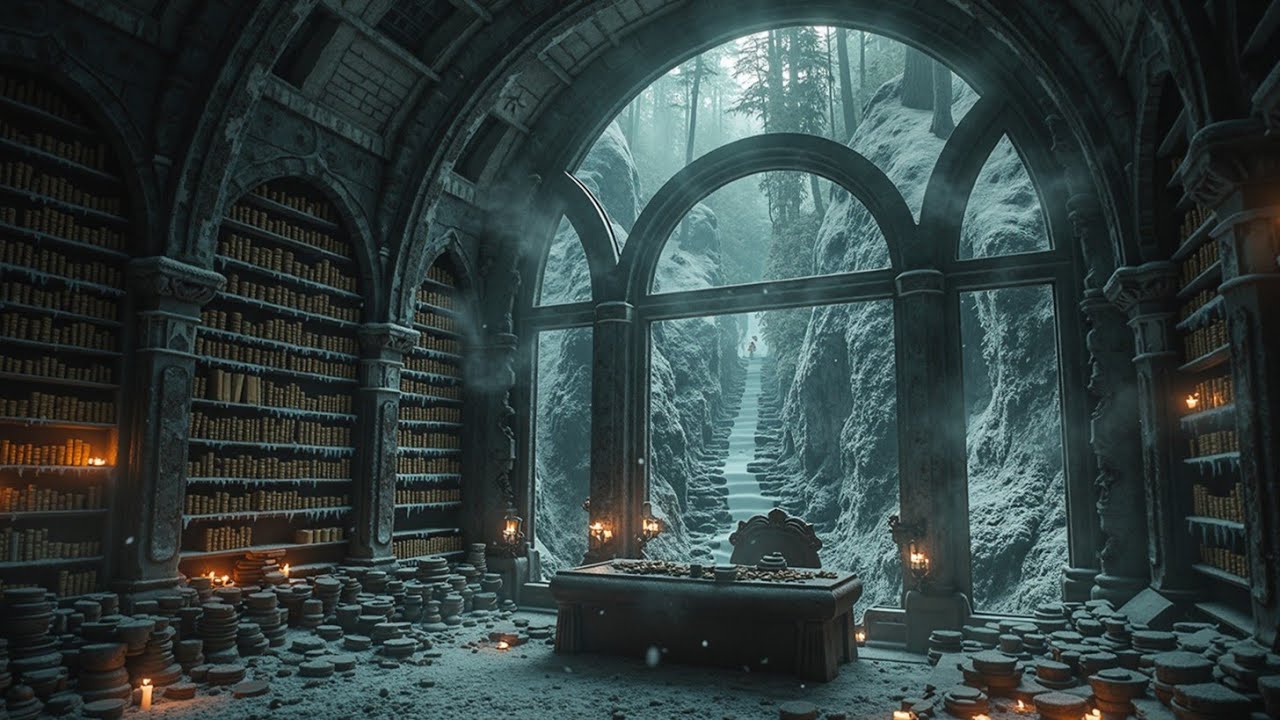 Зимняя Мрачная Атмосфера | Декабрьская Темная Музыка для Чтения и Учебы 📚