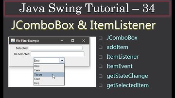 JComboBox and ItemListener | Part 3 Eclipse Demo | Swing Tutorial #34