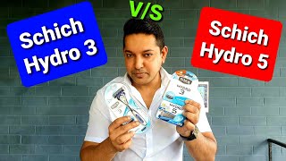 Schick Hyrdo 3 vs Schick Hydro 5 Best Razor Review | 5 Blades or 3 Blades |  Which is better? #Schick - YouTube