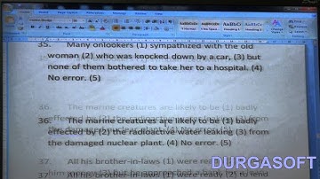 SPOTTING ERRORS -  Part 4 (CRT)