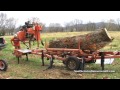 Wood Mizer saws Large Pecan log into flooring! Southern Indiana Sawmill