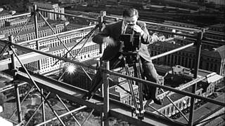 Men clean and restore the exterior of the Washington Monument in Washington DC. HD Stock Footage