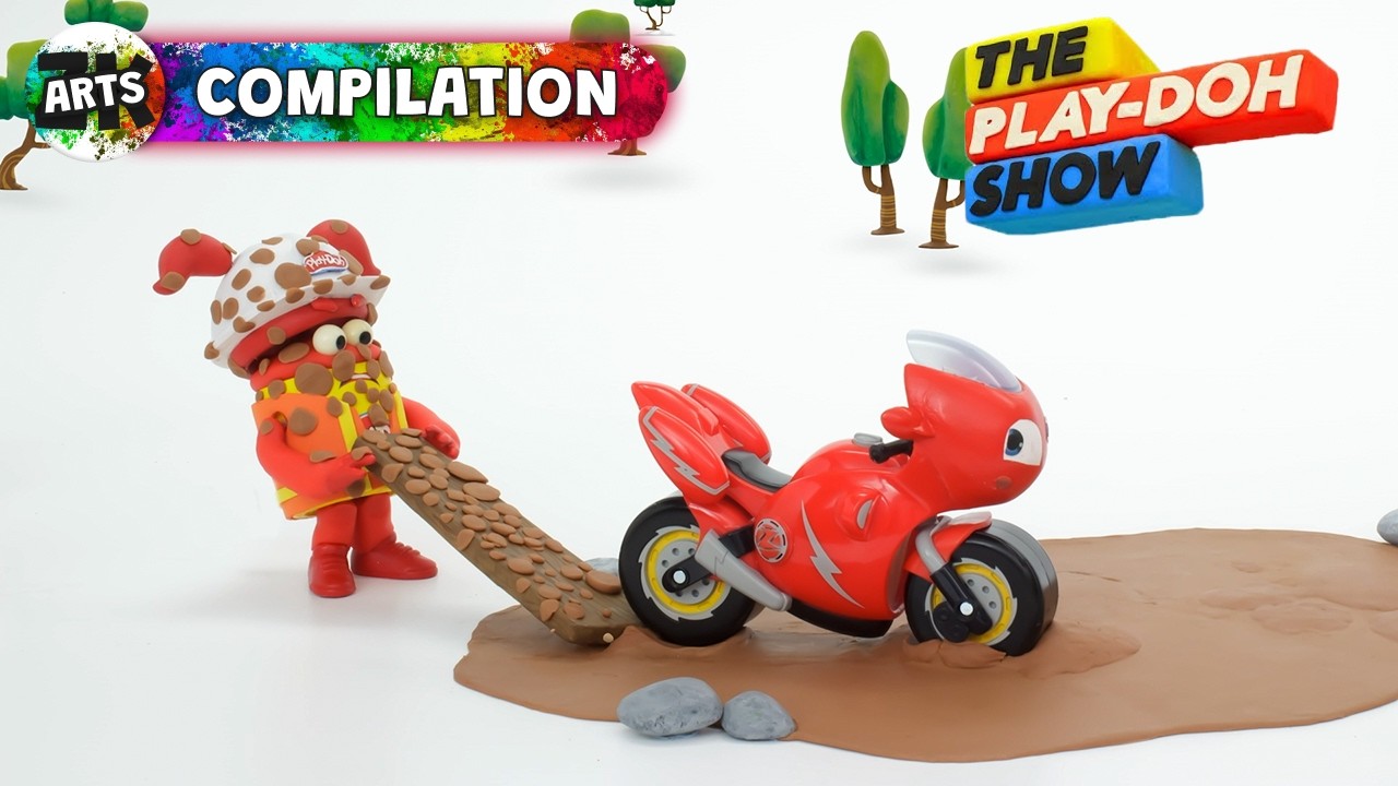 Ricky Zoom Gets Stuck In The Mud! 🏍️ The Play Doh Show | Episode