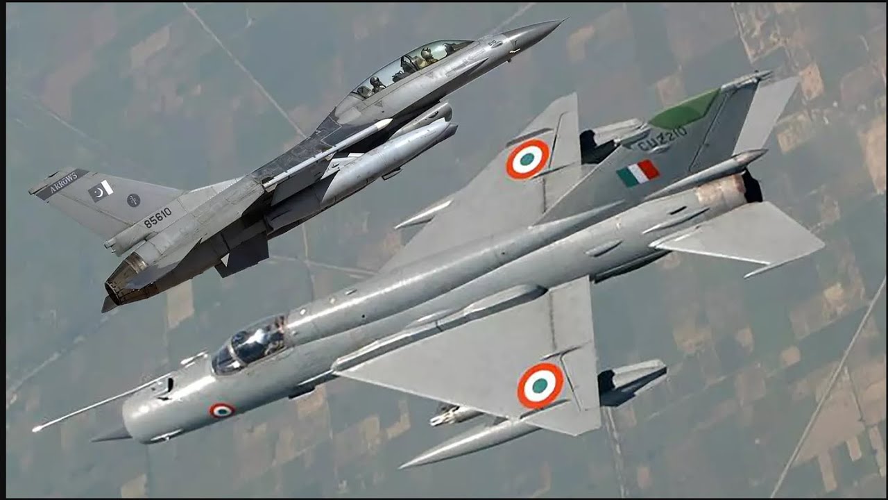 Mig 21 vs F16 dogfights( IAF Epic action) YouTube