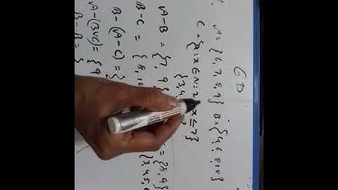 SETS VIII STD  EXERCISE 6D (7) CONCISE MATHEMATICS