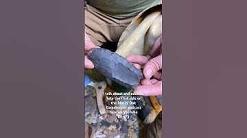 Clovis flute setup #novembersouth  #flintknapping #primitive #clovis #gamekeeper #americanamusic