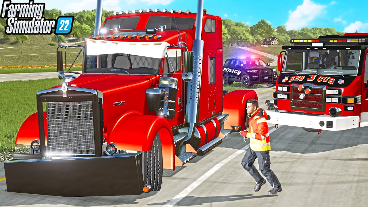 INTERSTATE ACCIDENT (TOTALED KENWORTH) | HEAVY RESCUE | FARMING ...