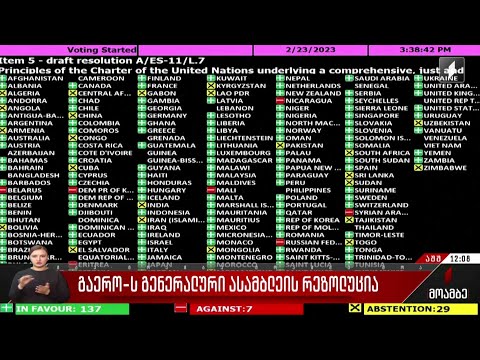 გაერო-ს გენერალური ასამბლეის რეზოლუცია