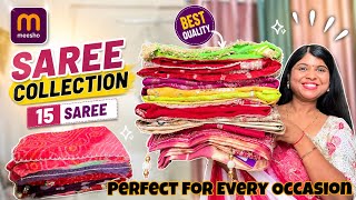 MEESHO New Arrival Saree's starts at ₹400 | Chiffon /handwork/kachagotta collection#meesho