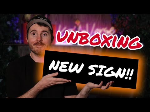 UNBOXING Neon Sign for my Channel! THIS IS AWSOME