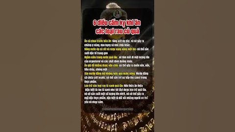 6 điều cấm kỵ khi ăn các loại rau củ quả  #khoetunhien #shots #chamsocsuckhoe