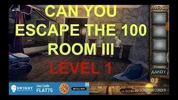 CAN YOU ESCAPE THE 100 ROOM III - LEVEL 1