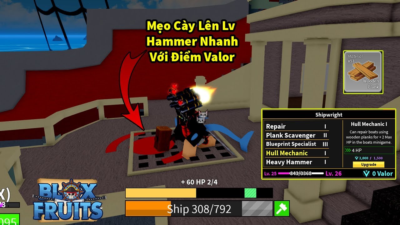 Sửa tàu Blox Fruits