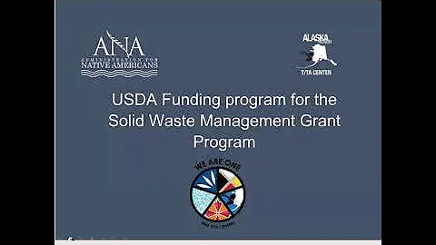 USDA Funding program for the Solid Waste Management Grant Program