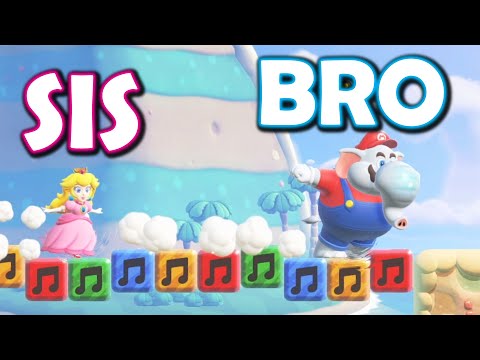 2 Player Super Mario Bros Wonder Is Crazy BRO AND SIS