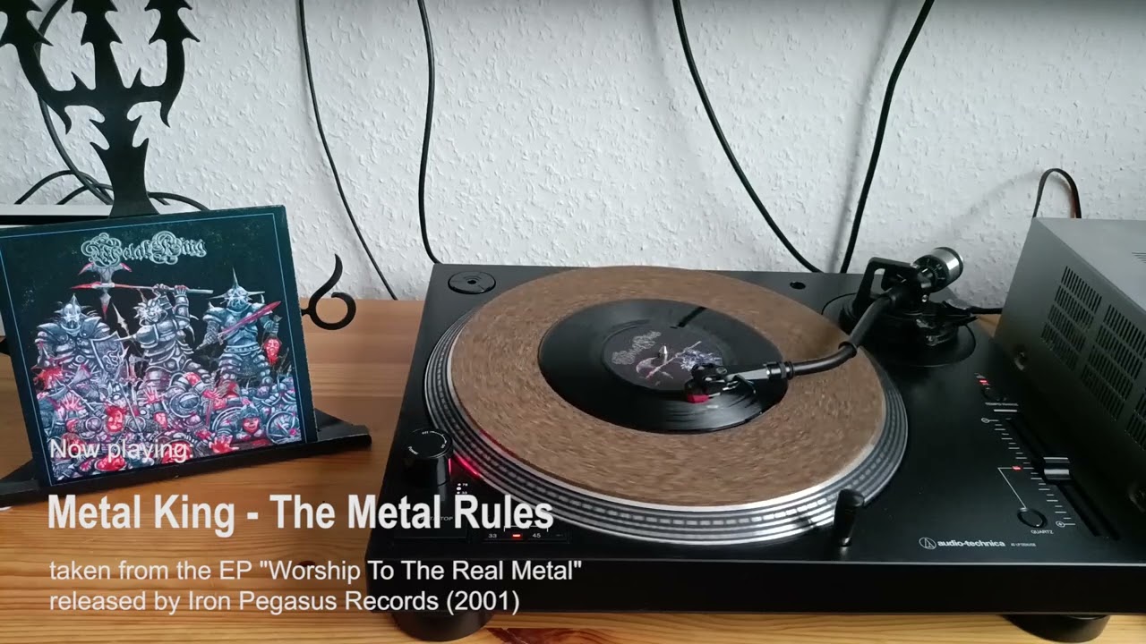 Metal King - Worship To The Real Metal EP (Iron Pegasus Records 2001) VINYL RIP