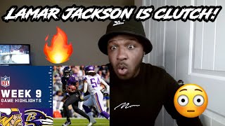 RAVENS BARELY HANG ON TO WIN! Vikings vs. Ravens Week 9 Highlights | NFL 2021 REACTION!