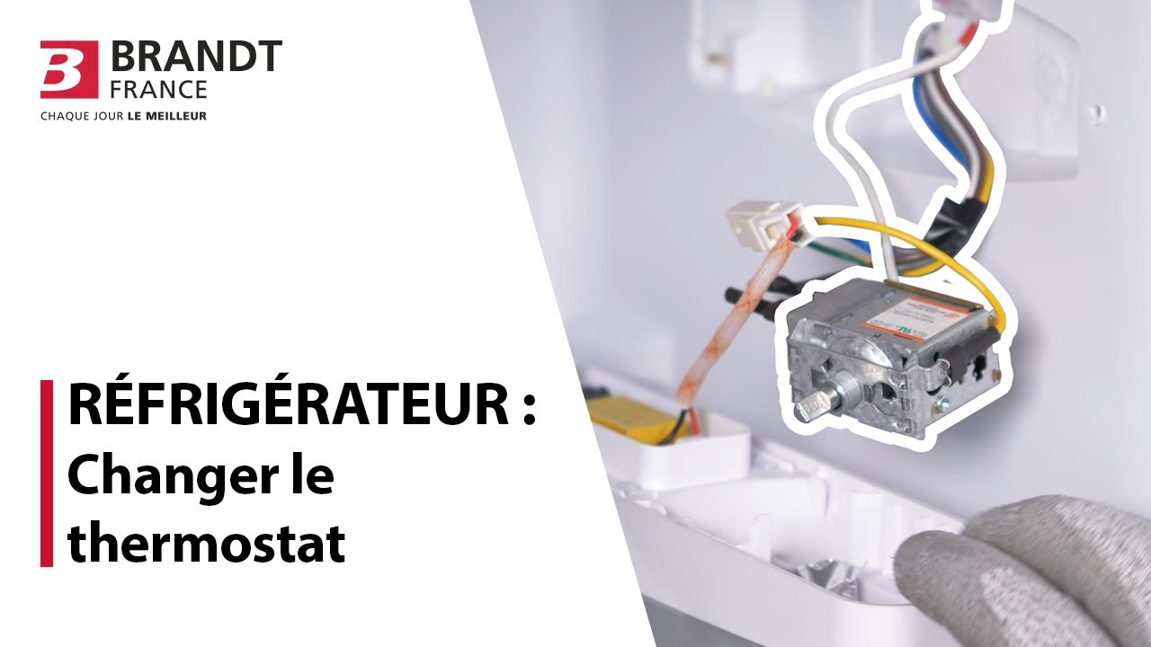 Changement ampoule et réglage du thermostat - Réfrigérateur FAR