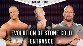 WWF / E  Evolution of Stone Cold Steve Austin Entrance! 1996 to 2020  (Entrance Evolutions)