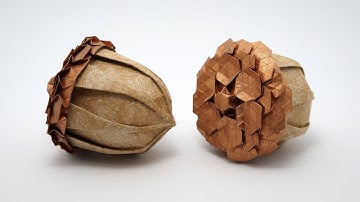 Origami Acorn (Beth Johnson) + Spread Hex Tessellation (Eric Gjerde)