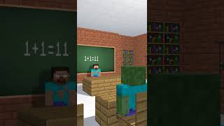 Zombie In Herobrine Classroom #Shorts